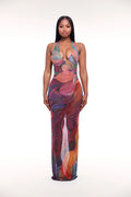 Hibiscus Maxi Dress
