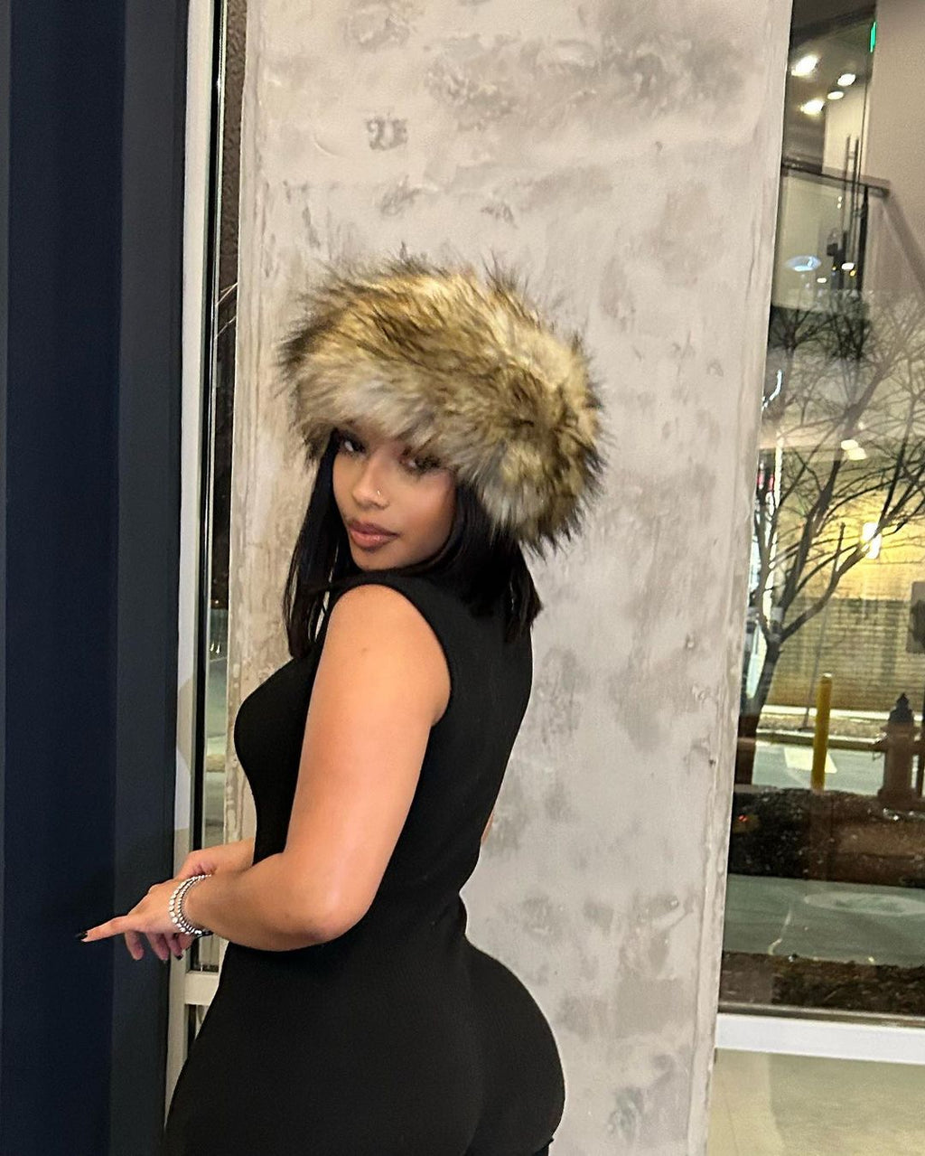 Est Ldn Fur Headwrap